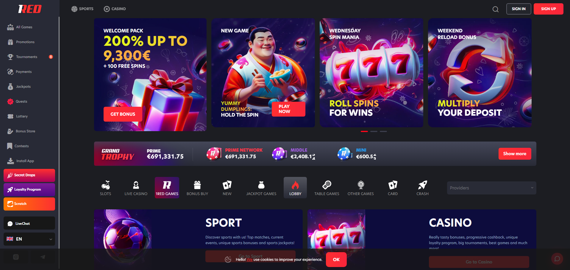 1RED Casino