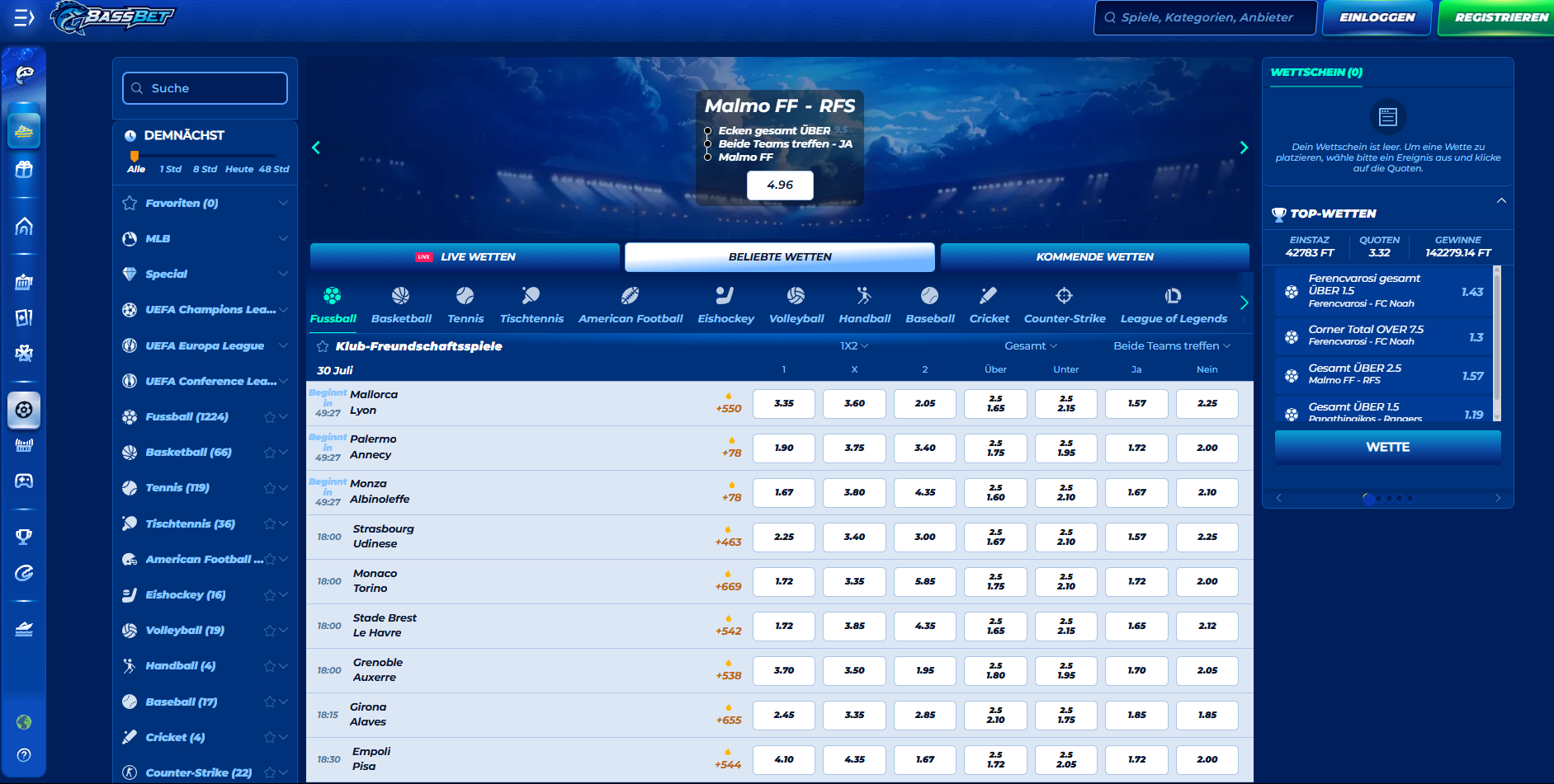 BassBet Sportwetten