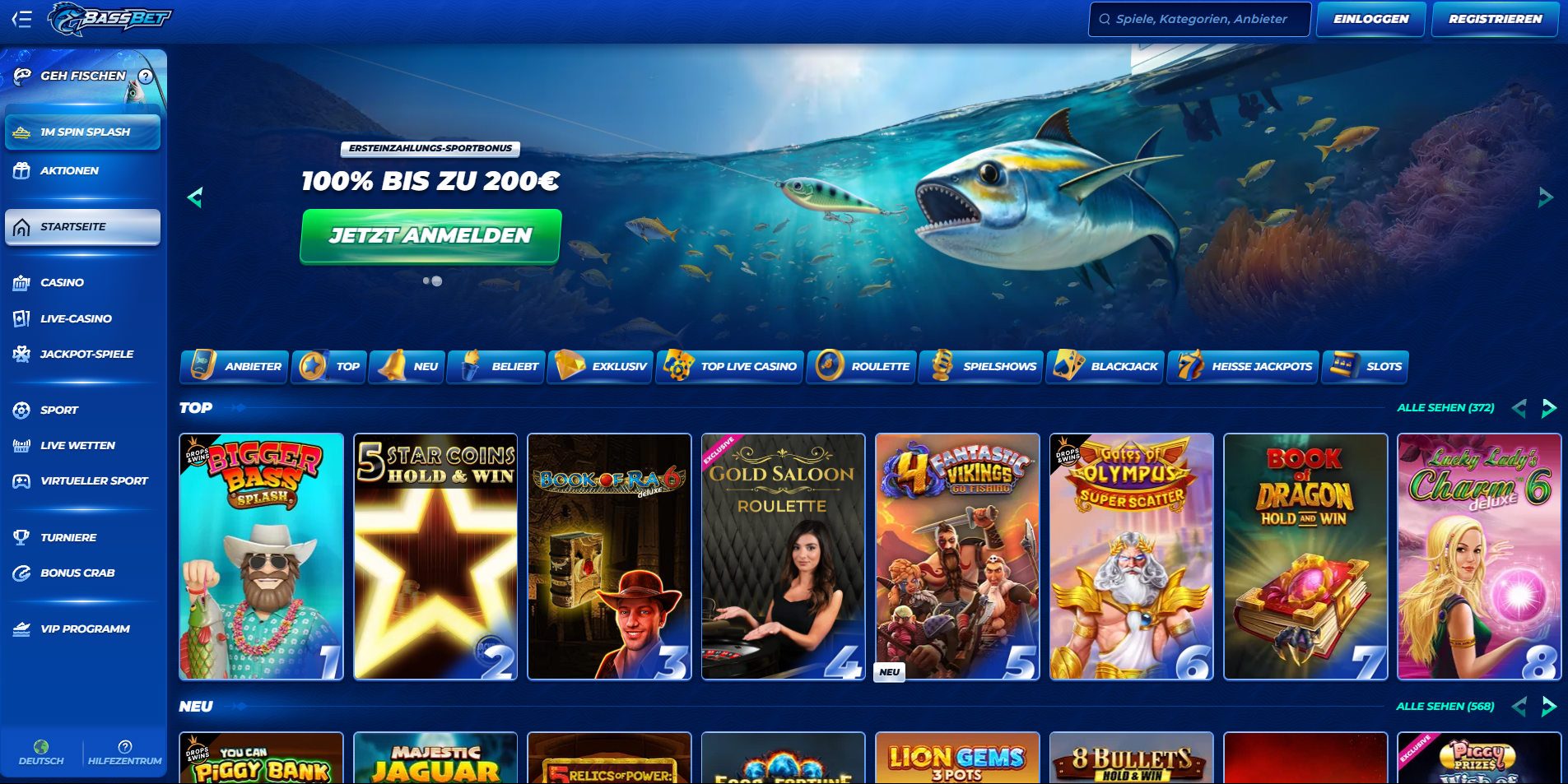 BassBet Startseite