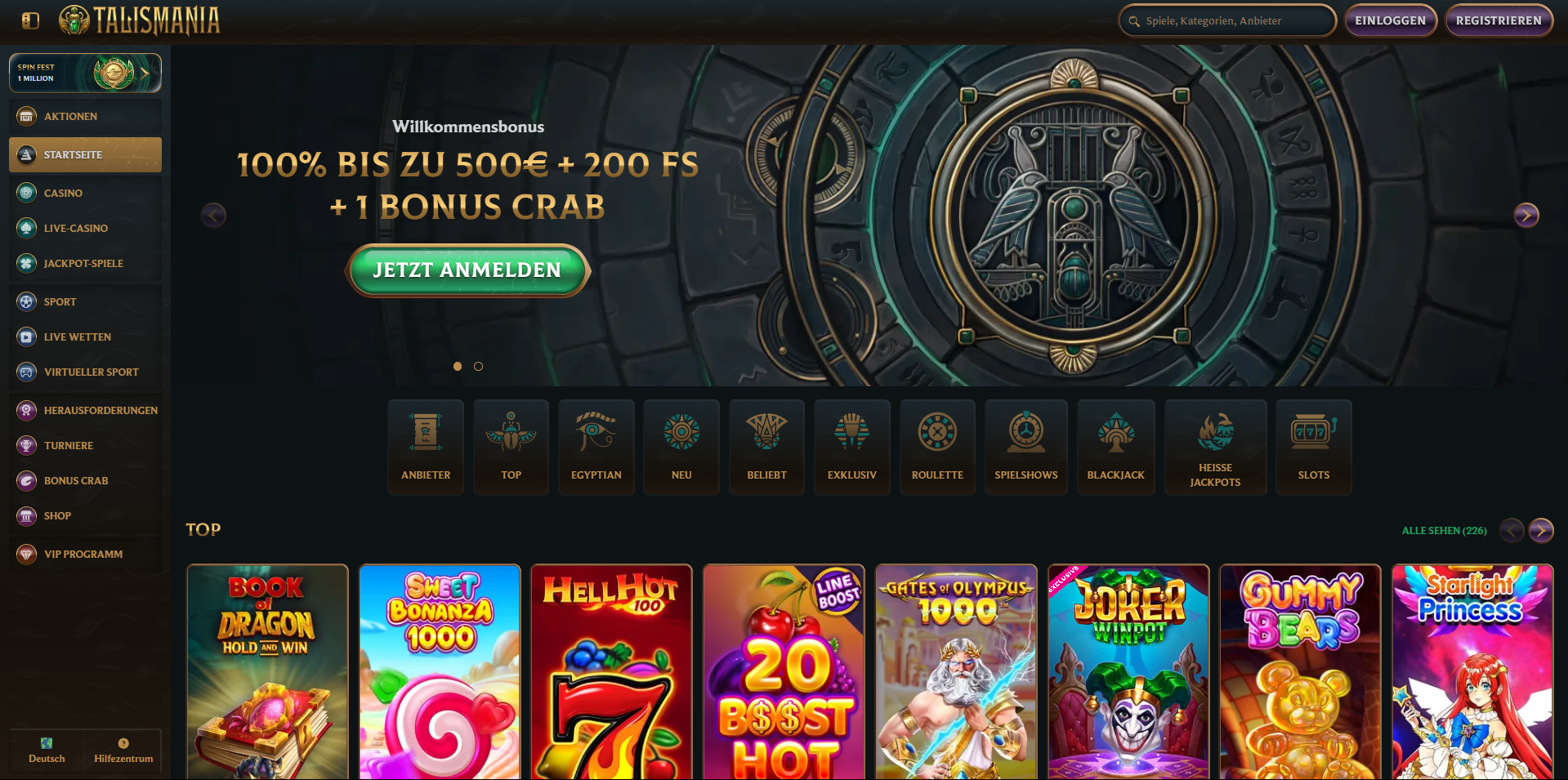 Talismania Startseite