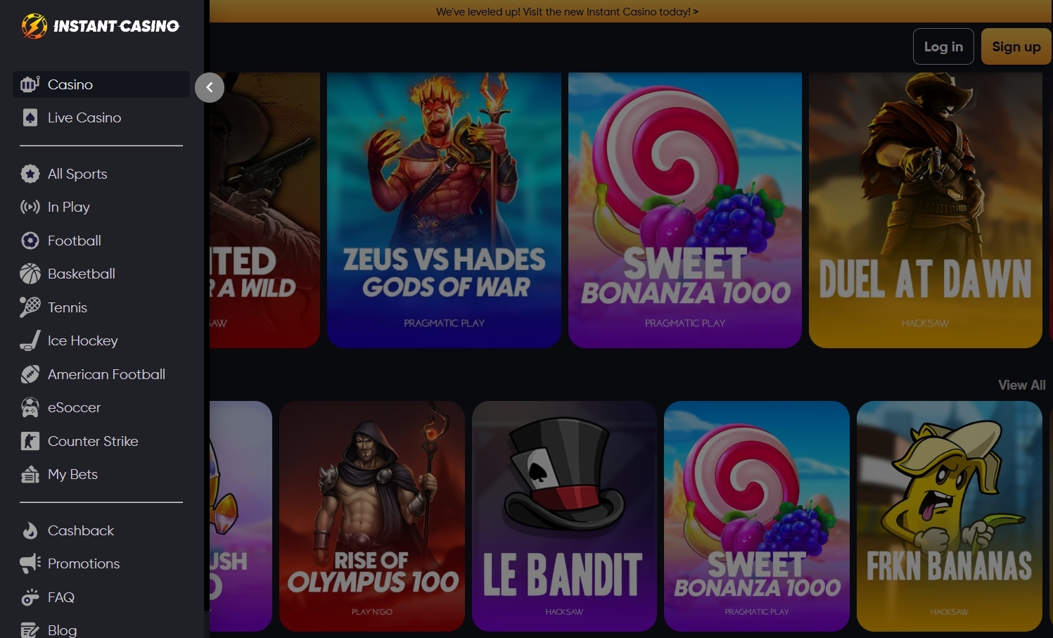 instantcasino games